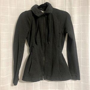 Dark Charcoal Grey Lululemon zip up size 4